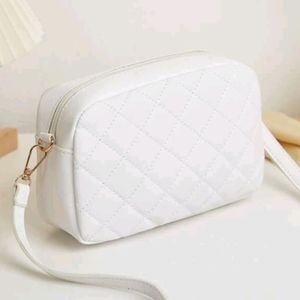 White mini stitch bag